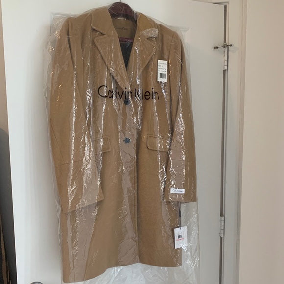 Calvin Klein Jackets & Blazers - Camel-colored coat from Calvin Klein